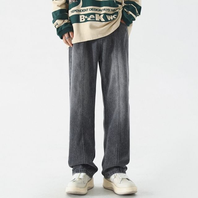 Nataro-Mid Rise Washed Loose Fit Jeans