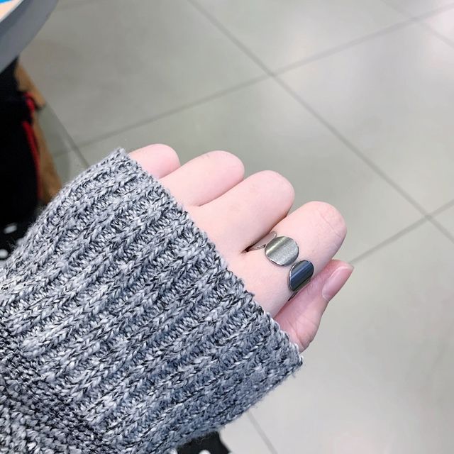 PANGU-Disc Stainless Steel Open Ring