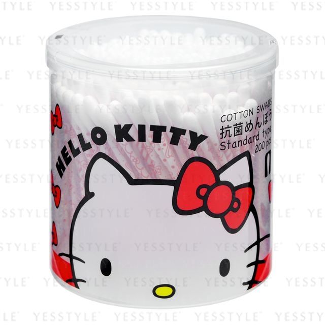 SANYO Hello Kitty Antibacterial Cotton Swabs YesStyle
