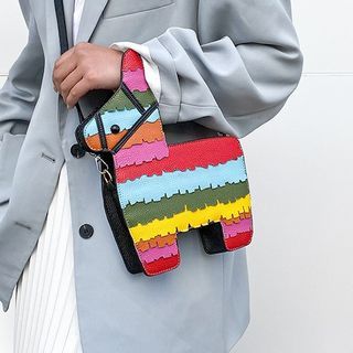TangTangBags-Rainbow Horse Crossbody Bag-One Size