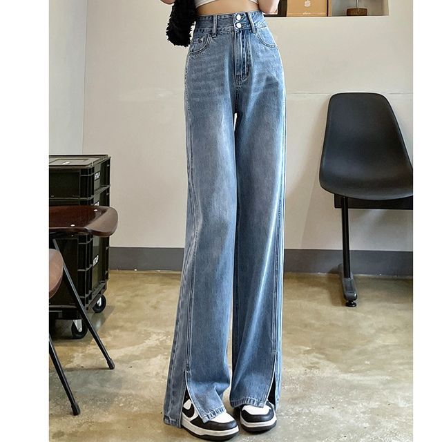 Shopherd-High Waist Wide Leg Jeans Various Designs