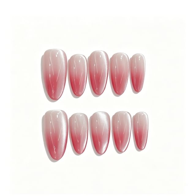 eovda-Gradient Cat Eye Almond Press On Nail