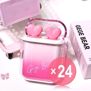 Gege Bear - Heart Water Light Velvet Fog Lip Glaze Combination - 4 Colors (x24) (Bulk Box)
