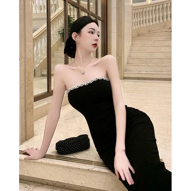 black midi tube dress Gil Rodriguez