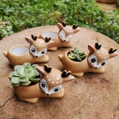 Townlet - Deer Ceramic Gardening Pot