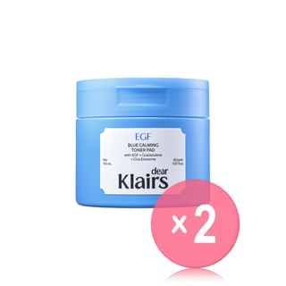 Dear, Klairs - EGF Blue Calming Toner Pad 2pcs Bundle Set