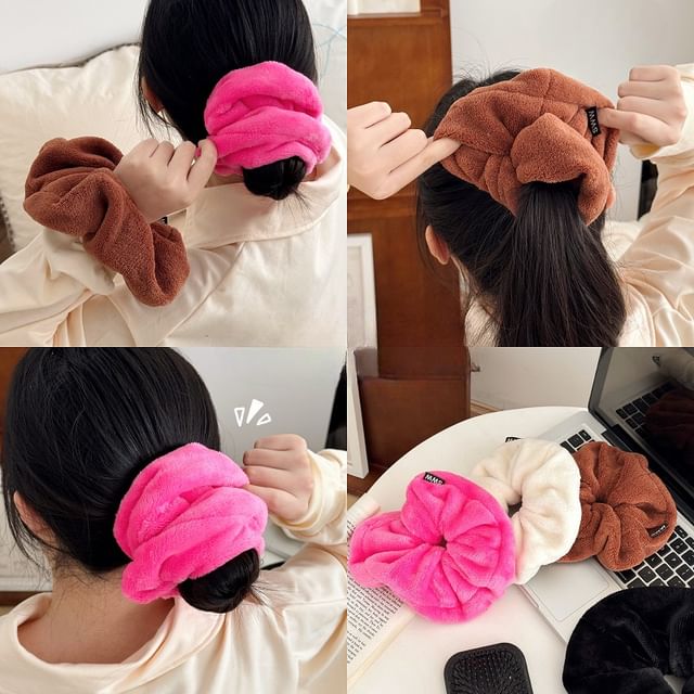 Yunikon-Plain Hair Scrunchie