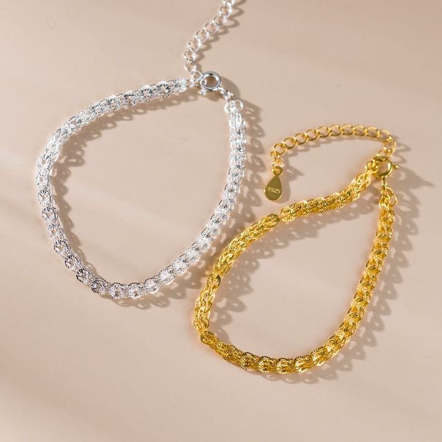 A-ROCH-925 Sterling Silver Chain Bracelet