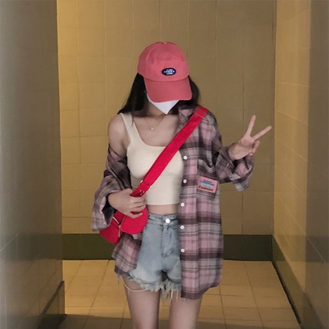 Everose-Plaid Shirt