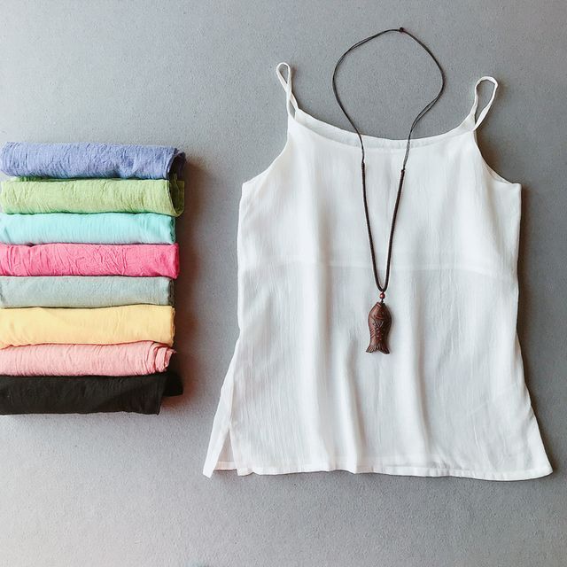 Vateddy - Linen Camisole Top | YesStyle
