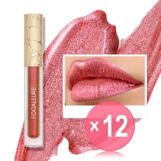FOCALLURE - Glam Metal Liquid Lipstick - 5 Colors (x12) (Bulk Box)