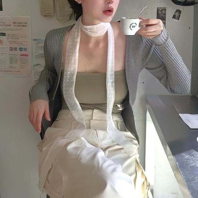 4-4 STUDIO-Plain Light Scarf Arm Sleeves