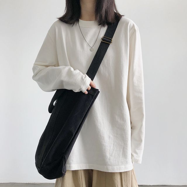 Cossita-Plain Long-Sleeve Tee