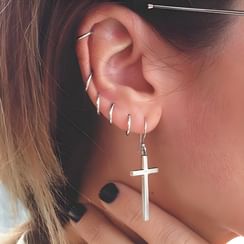 Kokyu - 925 Sterling Silver Mini Hoop Earrings Kokyu - 925 Sterling Silver Mini Hoop Earrings