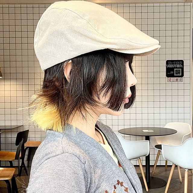 4-4 STUDIO-Plain Flat Cap