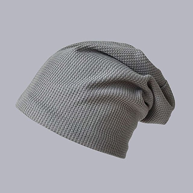 TAAK-Plain Knit Slouchy Beanie