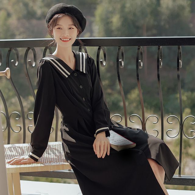 knee length dresses for ladies Wicked Lady Cosplay Costume Sailor the Moon Black Lady Costume Dress P –  Lydiacosplay main image 0