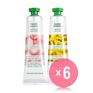 NATURE REPUBLIC - Hand And Nature Hand Cream Jumbo - 2 Types (x6) (Bulk Box)
