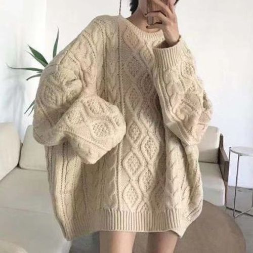 Meatacci - Cable-Knit Oversized Sweater