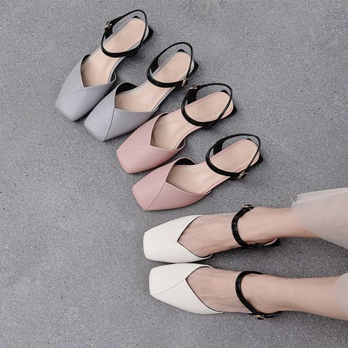 Comof - Square-Toe Ankle-Strap Flat Sandals | YesStyle