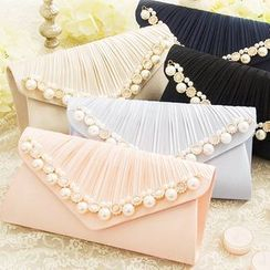 Marsden - Faux Pearl Accent Clutch Marsden - Faux Pearl Accent Clutch