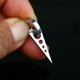 Prushia-Stainless Steel Triangle Drop Earring