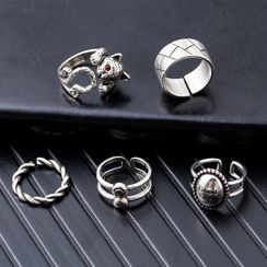 Aiyori - Stainless Steel Open Ring (various designs)