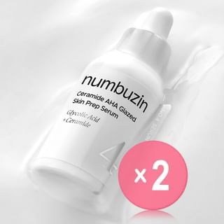 numbuzin - No.4 Ceramide AHA Glazed Skin Prep Serum 2pcs Bundle