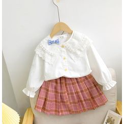 Shaneebabe - Kids Plaid Pleated Mini Skirt Shaneebabe - Kids Plaid Pleated Mini Skirt