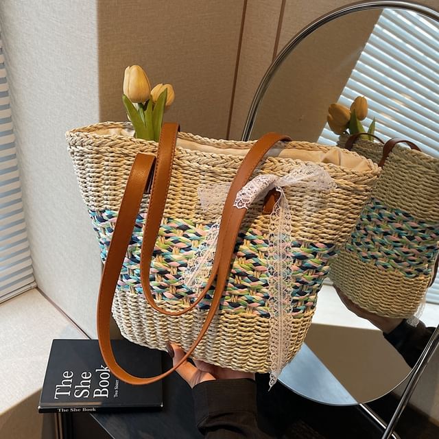 KOCORE-Woven Straw Tote Bag