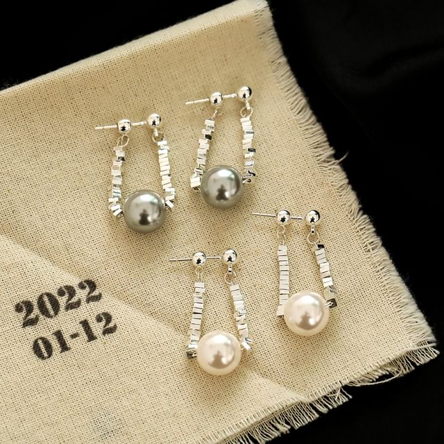 Forainer-Faux Pearl Drop Earring