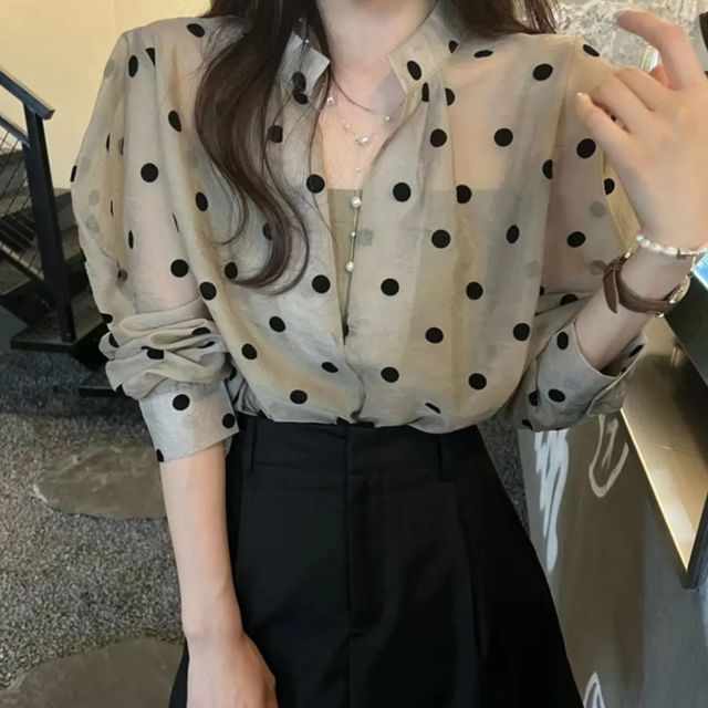 Odestra-Dotted Shirt