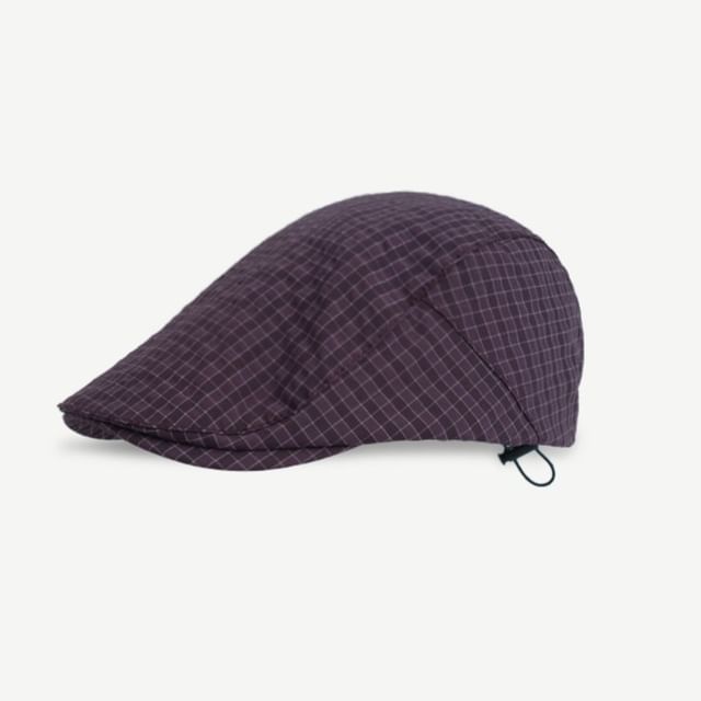 HARPY-Plaid Flat Cap
