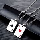 Tenri - Stainless Steel Poker Card Pendant Necklace