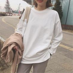 Ukiyo - Plain Long-Sleeve T-Shirt Ukiyo - Plain Long-Sleeve T-Shirt
