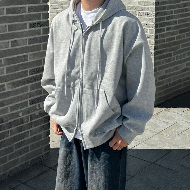 MRCYC-Plain Zip-Up Hoodie