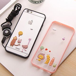 Casei Colour - Silicone Phone Case with Strap - iPhone 5S / 6 / 6 Plus