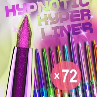 Rude Cosmetics - Hypnotic Hyper Chrome Liner - 10 Colors  (x72) (Bulk Box)