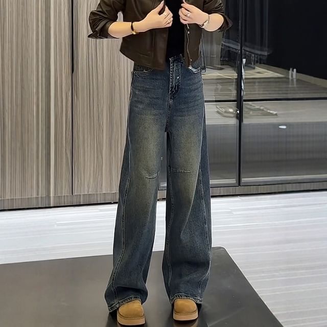 Sienne-High Rise Loose Fit Jeans