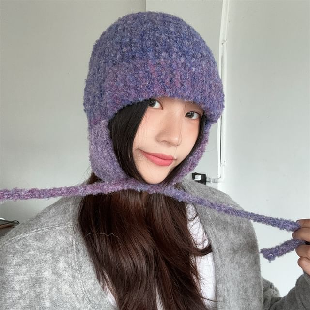 4-4 STUDIO-Melange Trapper Hat