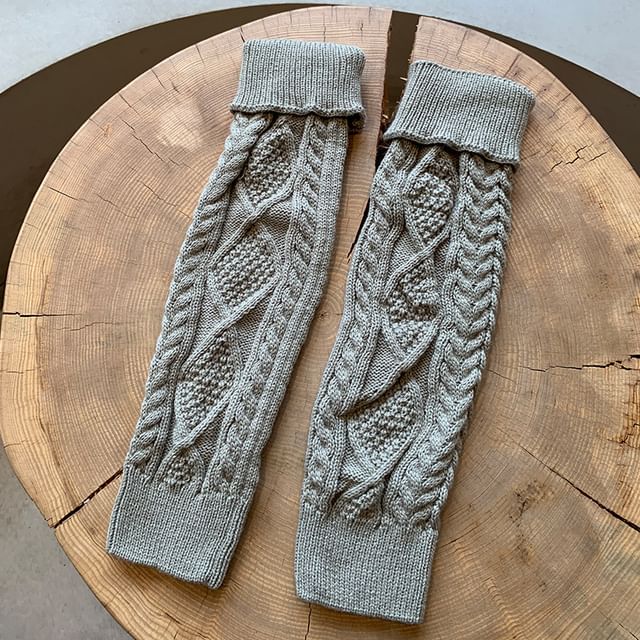 Auroriola - Plain Knit Leg Warmers