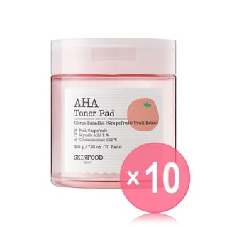 SKINFOOD - Pink Grapefruit AHA Toner Pad (x10) (Bulk Box)