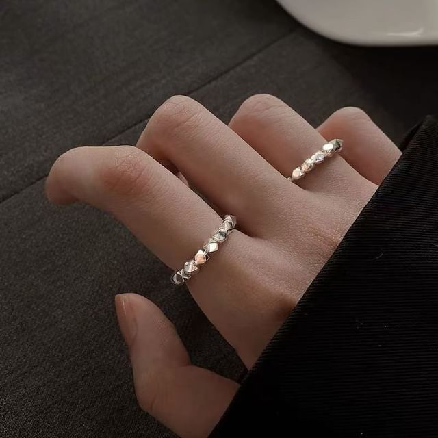 pexrl jewelry-Beaded Open Ring