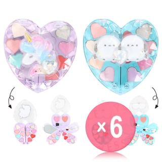 SHOBIDO - Glitter Heart Makeup Compact Palette (x6) (Bulk Box)