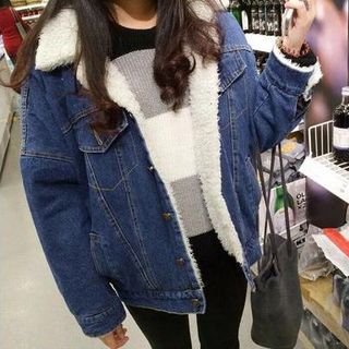 fleece lined denim jacket