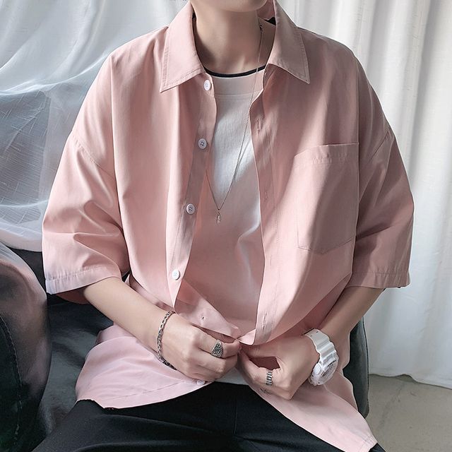 POSI-34-Sleeve Plain Shirt