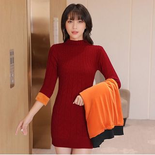 fleece lined turtleneck
