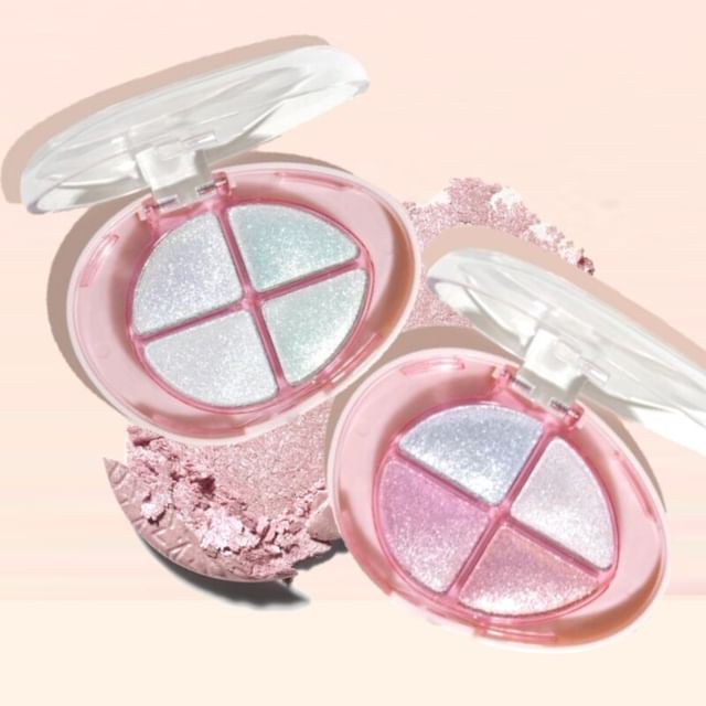 GOGO TALES-Glitter 4 Color Eyeshadow Palette 1-3 - Palette fards à paupières pailletés