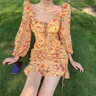hailey denim mini dress Petal & Pup Women's Hailey Denim Mini Dress
