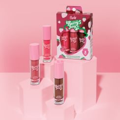 Rude Cosmetics - Berry Juicy Lip Gloss Trio Set - 2 Types